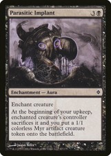 FOIL Parasitic Implant | MtG Magic New Phyrexia | English | Near Mint