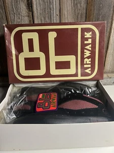 Zapatos de Patín Talla 7 Airwalk NUEVO DE LOTE ANTIGUO 86 BEND Vintage Años 80 90 RAROS Retro NUEVOS EN CAJA Borgoña - Imagen 1 de 7