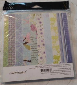 Memory Box "Enchanted" 6x6 Inch Paper Collection 3 sheets Each of 10 Patterns - Picture 1 of 1