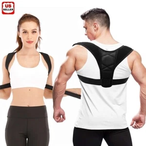 Posture Corrector men Support Back Shoulder Pro Brace Belt Adjustable women Kids - Picture 1 of 7