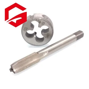 5/16-27 UNS Tap and Die set Thread Tap and Round Thread Die Right Hand HSS - Picture 1 of 4