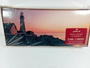 Faro de saludo de vacaciones DISTINTIVO + tarjetas de vacaciones en el mar (20 tarjetas-21 sobres) - Imagen 1 de 4