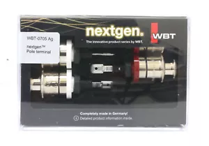 WBT 0705ag 0705 silver red white Banana amplifiers connector Binding Posts 4pcs - Picture 1 of 1