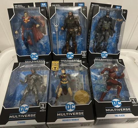 McFarlane Toys DC Multiverse Justice League Movie 7" Scale 6 Figure Bundle NEW Cover