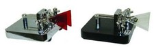 MFJ-564B DELUXE IAMBIC PADDLE CHROME KEYER CW TELEGRAFIA