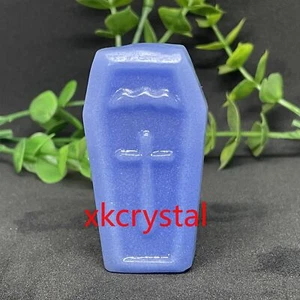 2.3" Luminous stone Cross tombstone skull Quartz Crystal Skull Figurines 1PC - Picture 1 of 5