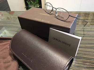 Brand New Giorgio Armani Glasses GA 1006 1144 Authentic Frame Gray Italy Rx Case - Image 1 of 4