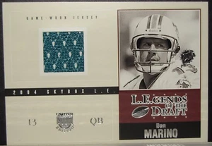 2004 SKYBOX L.E.GENDS OF THE DRAFT DAN MARINO JERSEY CARD MIAMI DOLPHINS /83 - Foto 1 di 1