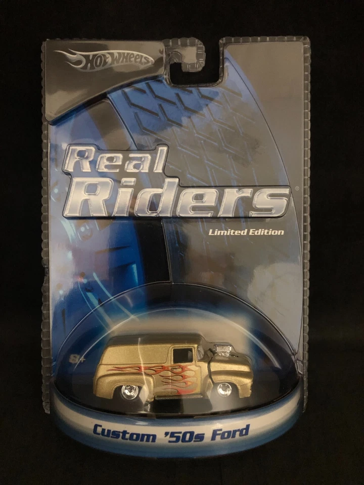 Hot Wheels Real Riders - Custom '50's Ford - Factory Sealed - Image 1 of 4
