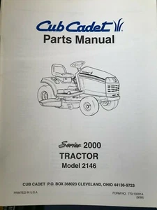 CUB CADET Parts Manual Series 2000 Tractor Model 2146 - Picture 1 of 4