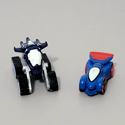 2 x VENOM Flying ATV and SPIDER-MAN Turbo Car 1993 Micro Machines Spider-Man - Image 1 of 4