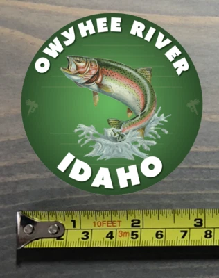 Owyhee River Sticker Idaho Fly Fishing Decal Trout Abel Ross Reels TFO Fishpond