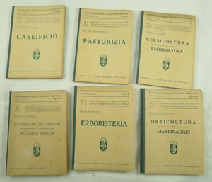 LOTTO SEI MANUALI TECNICI RURALI AGRICOLTURA CASEIFICIO AGRARIA PASTORIZIA 1937 - Picture 1 of 4