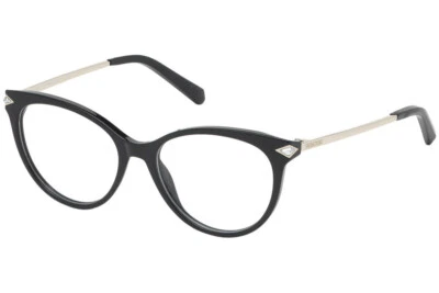 Marco de gafas redondas de plástico negro Swarovski SK5312 001 51-16-140 SW5312  Foto 1 de 4
