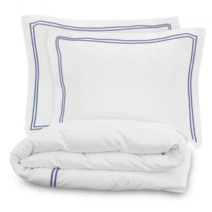 Lincove Luxury Duvet Cover Set Mykonos Collection - 100% Cotton Sateen Set - Picture 1 of 3