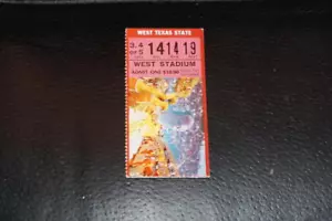 1981 WEST TEXAS STATE AT IOWA STATE FOOTBALL TICKET STUB - Picture 1 of 2