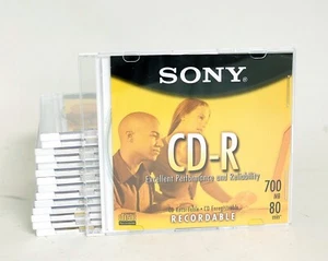 Sony CD-Recordable CD-R Discs 15x 80min 1x-48x NEW - Picture 1 of 1