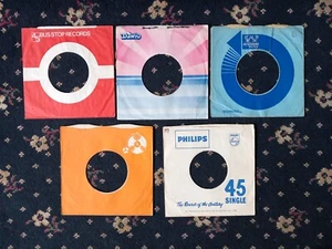 X 1 - VARIOUS UK 1960's/70's ORIG 7" RECORD COMPANY SLEEVE/S.VARIOUS CON.(2ND) - Picture 1 of 11