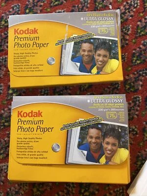 2x Kodak 6x4" Premium Photo Gloss Paper And 2 Packs Of Epsom Gloss Photo Paper - Image 1 of 3