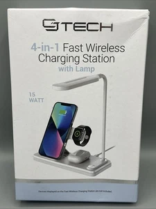 CJ Tech 4 in 1 Wireless Charger with LED Lamp - Picture 1 of 2