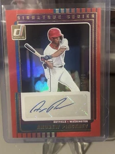 2025 Donruss Baseball Andrew Pickney Red Signature Series /49 Autograph - WSH - Picture 1 of 1