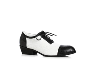 Black White Disco Saturday Night Fever Tony 70s Halloween Costume Mens Shoes - Picture 1 of 5