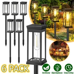 Solar Pathway Lights Outdoor Waterproof LED Landscape Garden Lawn YardDecoration - Picture 1 of 10