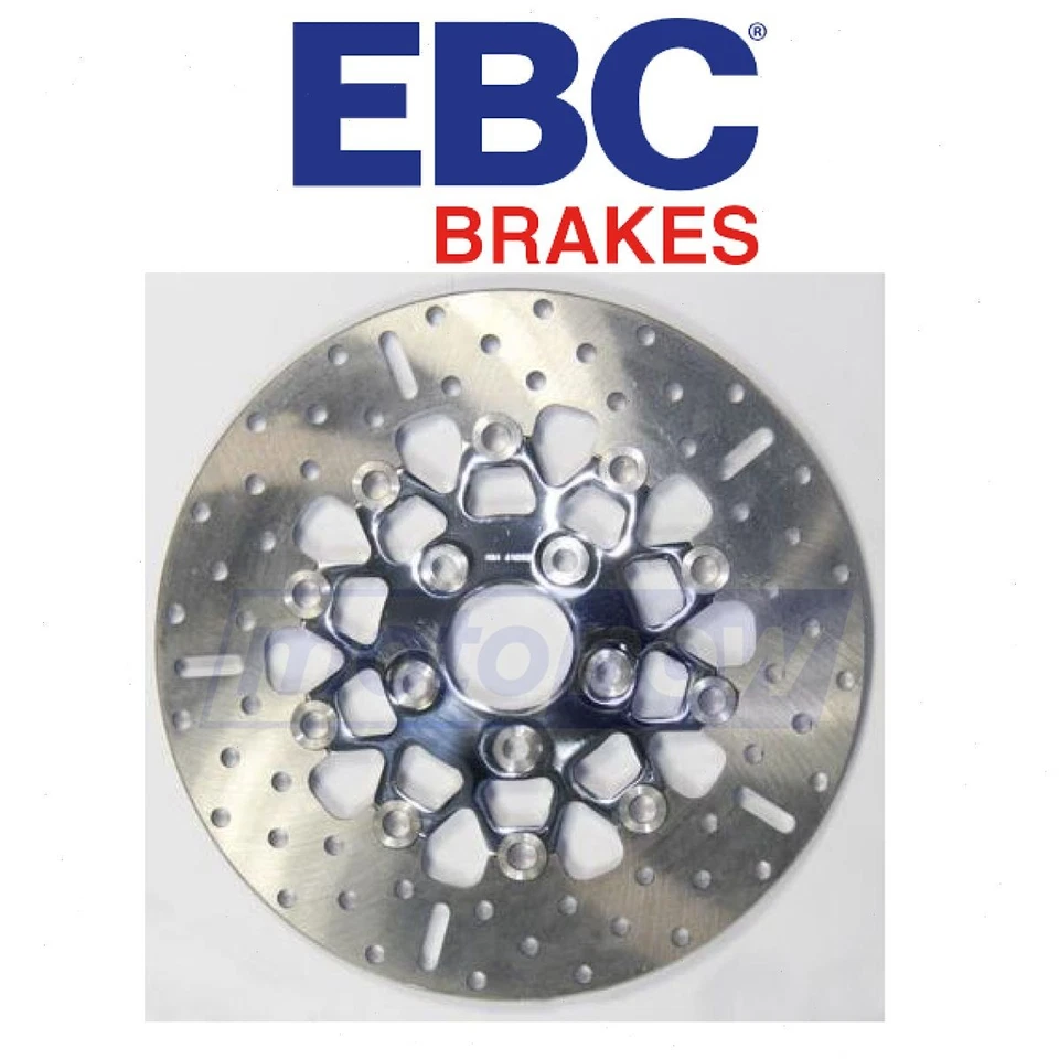 EBC Rear 10 Button Floater Wide Band Brake Rotor for 1987 Harley Davidson wf - Image 1 of 4