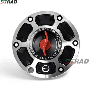 CNC Gas Fuel Cap Cover For BMW R1200RS 2014-2019 Keyless Quick -RED - Bild 1 von 2