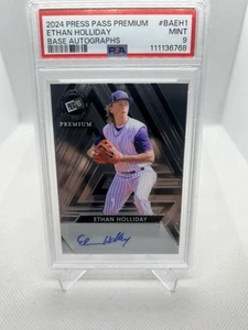 2024 press pass premium baseball - Ethan Holliday BAEH1 Base Autographs 135/199 - Picture 1 of 2