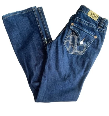 Coogi Womens Jeans Sz 5/6 Low Rise Bootcut Embroidered Cotton Stretch 29X32 Y2K - Image 1 of 4