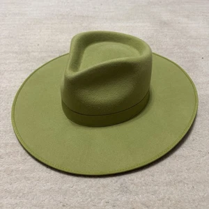 Farblose Rancher Wollmütze grün Kaktus Damen Medium hergestellt in Australien - Bild 1 von 3