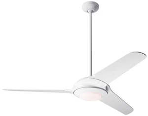 52" Modern Fan Flow LED White Modern Indoor Ceiling Fan with Remote - Picture 1 of 2