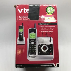 VTech CS5121-2 5.8 GHz Single Line Cordless Phone System - Picture 1 of 4