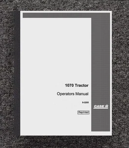 1070 TRAKTOR BEDIENUNGSANLEITUNG WARTUNGSANLEITUNG PASSEND FÜR CASE IH TRAKTOR 1070 9-3205 - Bild 1 von 16