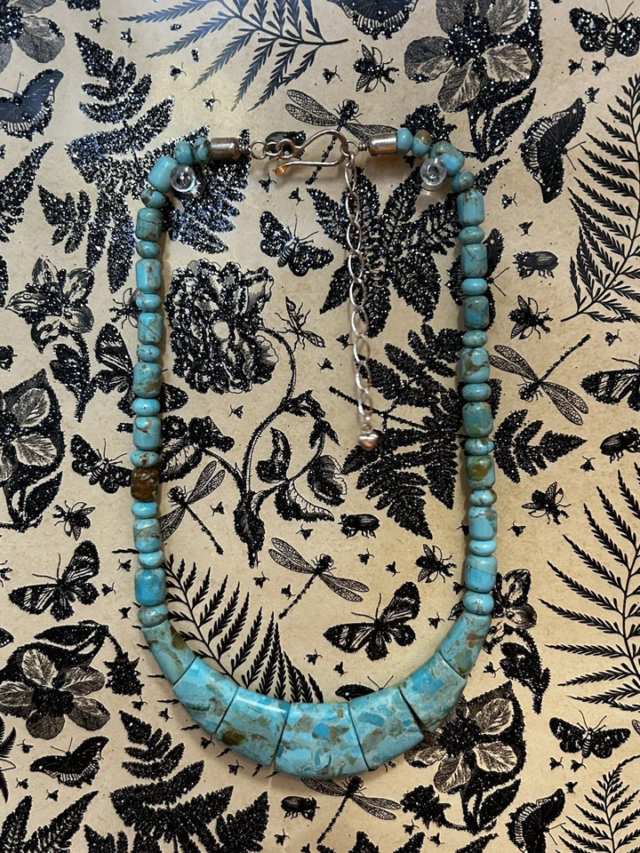 "Collar Chevron Turquesa Jay King DTR Mine Finds, 925, 18-21""" Foto 1 de 1