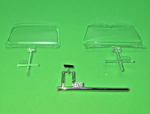 AMT 1970 Monte Carlo 1/25 Scale #8271 Front and Rear Glass, Rearview Mirror NEW - Picture 1 of 6