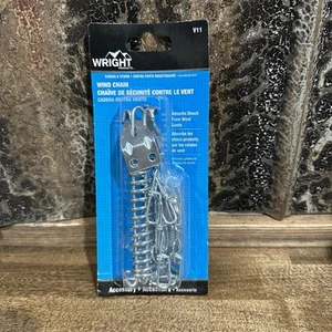 Kit de soporte de seguridad para cadena de viento Wright Products V11 pantalla tormenta metal zinc SELLADO - Imagen 1 de 4