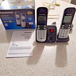 Teléfono inalámbrico digital Panasonic KX-TG6822 + caja, accesorios - - Imagen 1 de 7