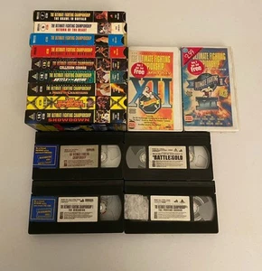 UFC Ultimate Fighting Championship VHS Tapes Lot Of 15 Trimark Video Blockbuster - Picture 1 of 4