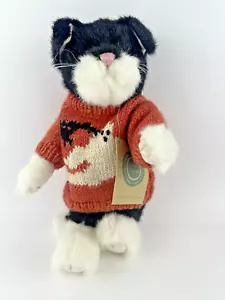 Maglione Boyd's Gatto Bianco e Nero Peluche Gatto Gatto e Halloween 12" Nuovo con etichette - Foto 1 di 13