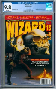 Quiosco Wizard Magazine 13 clasificación CGC 9,8 casi nuevo/como nuevo 1992 - Imagen 1 de 2