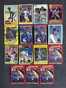 Lotto carte da baseball KEITH HERNANDEZ 1981-1991! 15x Carte Mets Cardinali - Foto 1 di 2