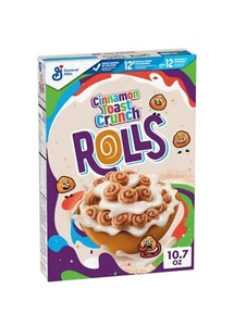 〽️ New Exclusive Cinnamon Toast Crunch ROLLS Circle Wheat Oat Cereal Box 10.7oz - Picture 1 of 2