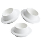  3 Pcs Small Souffle Dish Ceramic Dipping Bowls Mini Side Dishes