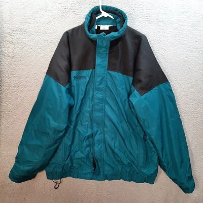 Vintage Columbia Jacket Adult Extra Large Tall Blue Black Bugaboo Interchange - Image 1 of 4