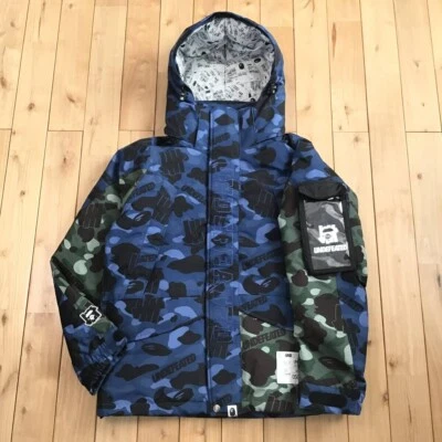 Undefeated × BAPE camo Hoodie Snowboard Puffer Down Jacket A Bathing Ape Size M - Image 1 of 4