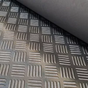 3MM Rubber Flooring Matting Heavy Duty Ma Anti Slip 5 bar Checker 1.2M wide - Picture 1 of 3