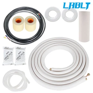LABLT White Install Kit For Mini Split Heat Pump Systems 25FT 3/8"-5/8" Diameter - Picture 1 of 12