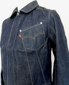 vintage LEVIS engineered jeans 70101 JACKET Medium size 10 Women DENIM trucker - Picture 1 of 21